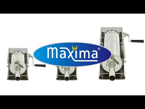 Maxima Wurstfüllmaschine - 7 l - Horizontal - inkl. 4 Füllrohre - 09300469