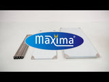 Maxima  Stainless Steel Table - 60 x 70cm - Adjustable Height  - 09364000