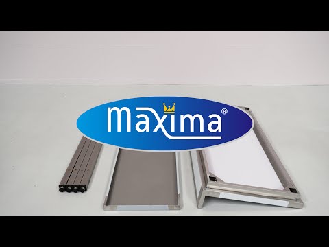 Maxima RVS tafel - 120 x 70cm - Verstelbare hoogte - met spatwand - 09364033