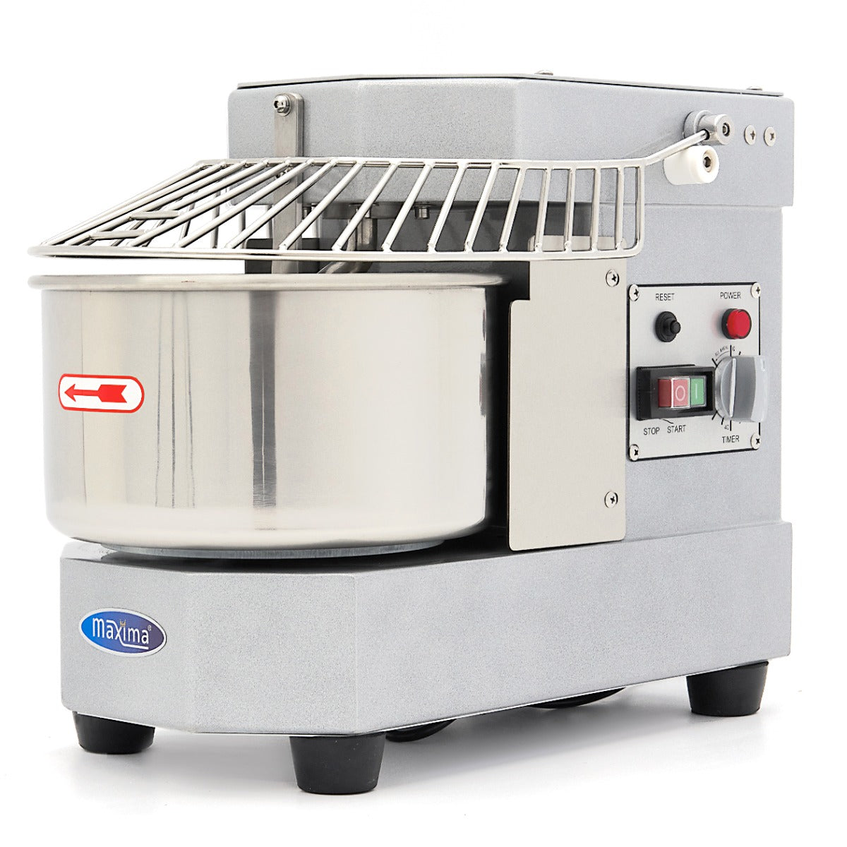 Maxima  Dough Mixer - 8L - 4,5kg Dough - Silver  - 09361002