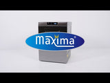 Maxima Gläserspüler - 35 x 35 cm - mit Klarspülerpumpe - Digitalanzeige - 230 V - 09211000