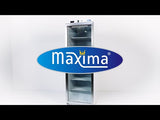 Maxima  Freezer - 200L - 2 Fixed Shelves - Stainless Steel  - 09405005