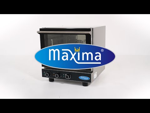 Maxima Kombi-Dampfofen – Passend für 4 x 2/3 GN-Tabletts – Analog – 08500200