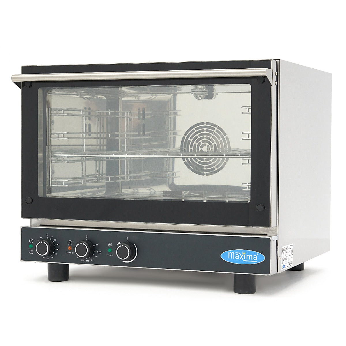 Maxima Combi Stoomoven - Geschikt voor 4 Bakplaten (1/1 GN / 60 x 40cm) - Analoog - 400V - 08500202