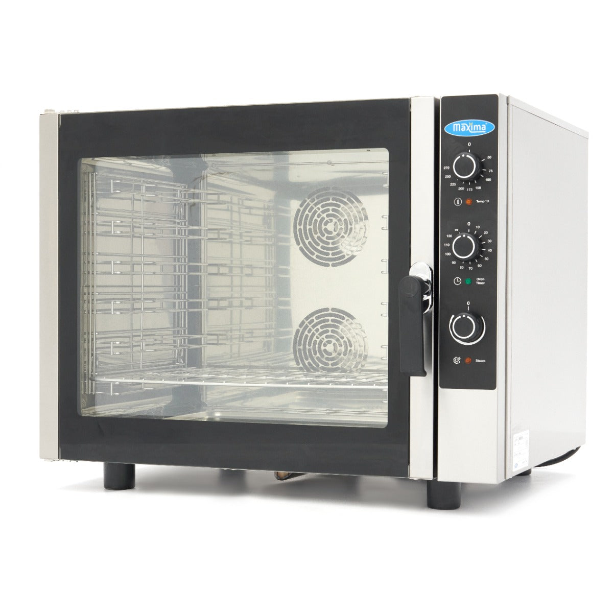 Maxima Combi Stoomoven - Geschikt voor 6 Bakplaten (1/1 GN / 60 x 40 cm) - Analoog - 400V - 08500206