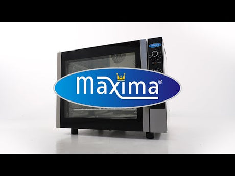 Maxima Combi Stoomoven - Geschikt voor 6 Bakplaten (1/1 GN / 60 x 40 cm) - Analoog - 400V - 08500206