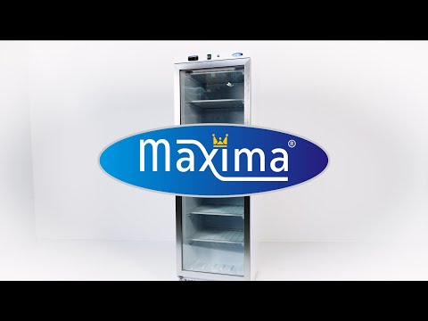 Maxima Gefrierschrank – 600 l – Schwarz – mit Glastür – 09405033