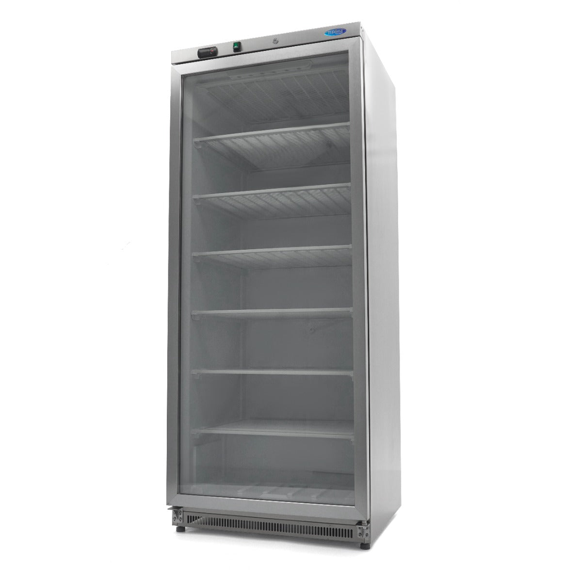 Maxima Gefrierschrank – 600 l – Edelstahl – mit Glastür – 09405035