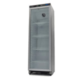 Maxima  Fridge - 400L - Black - with Glass Door  - 09405020