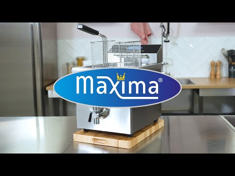 Maxima  Deep Fryer - 2 x 8L - 2 Baskets - with Drain Tap - Induction  - 09371095