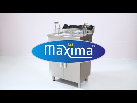 Maxima Friteuse - 16L - 1 Mand - met Aftapkraan en Standaard - 09365155