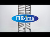 Maxima Tablettwagen - Gastronorm - Passend für 16 x 1/1 GN-Tabletts - exkl. GN-Tabletts - 09300547