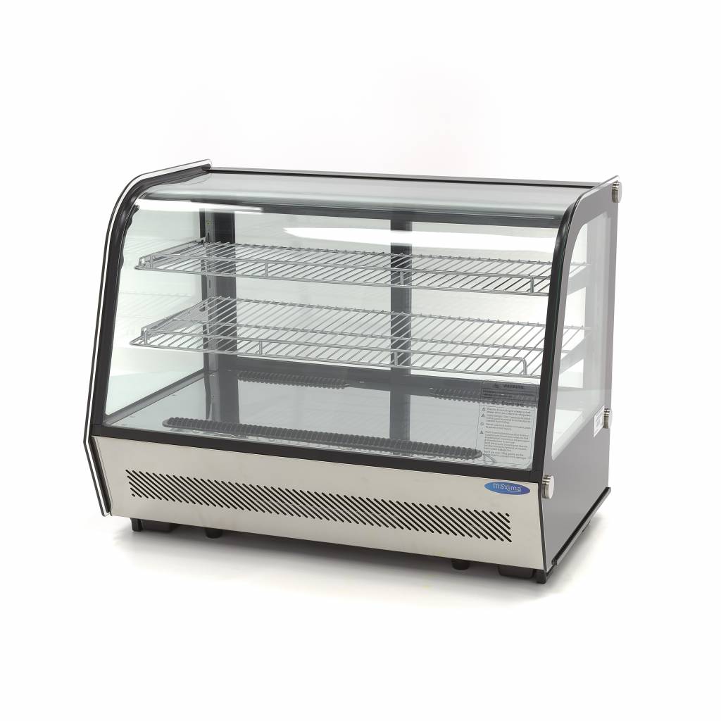 Maxima-Vitrinenkühlschrank – 160 l – 88 cm – Schiebetüren hinten – 09400850