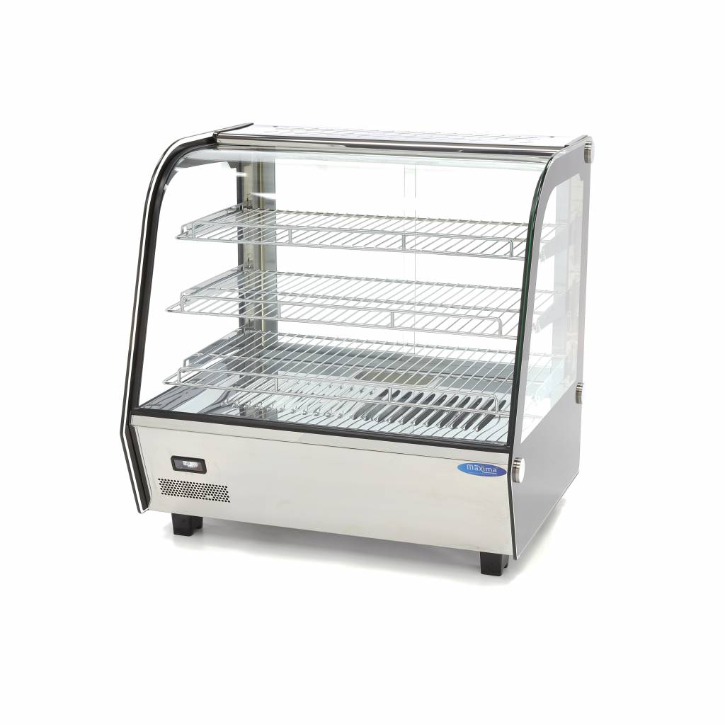 Maxima Beheizte Speisenvitrine - 120L - 67,8cm - 3 Regale - 09400846