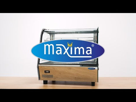 Maxima Beheizte Speisenvitrine - 120L - 67,8cm - 3 Regale - 09400846