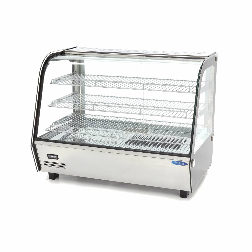 Maxima Beheizte Speisenvitrine - 160L - 85,6cm - 3 Regale - 09400851