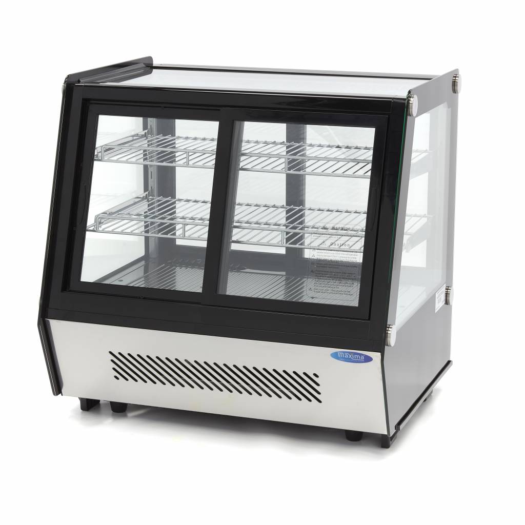 Maxima-Vitrinenkühlschrank – 125 l – 71 cm – Schiebetüren vorne und hinten – 09400847