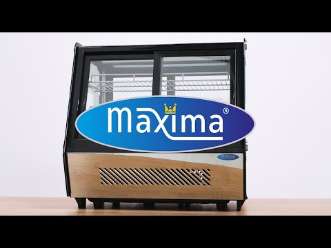 Maxima-Vitrinenkühlschrank – 125 l – 71 cm – Schiebetüren vorne und hinten – 09400847