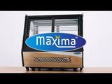 Maxima  Display Fridge - 125L - 71cm - Front and Rear Sliding Doors  - 09400847