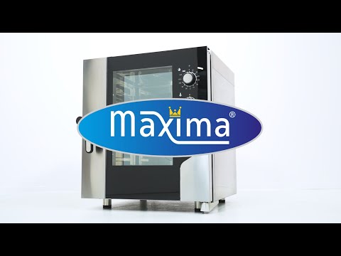 Maxima Kombi-Dampfofen – Passend für 7 x 1/1 GN-Tabletts – Analog – 400 V – 08560553