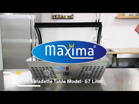 Maxima  Saladette - 67L - incl 8 x 1/6 GN - Tabletop  - 09400870