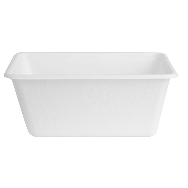 Fiesta Compostable Bagasse Food Container Bases 1000ml (Pack of 100) - HW036  Fiesta Compostable