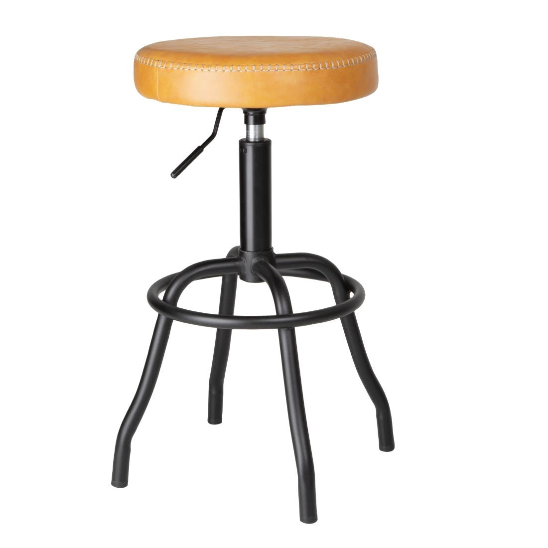 Bolero Brooklyn PU High Bar Stool - Caramel - HW290  Bolero