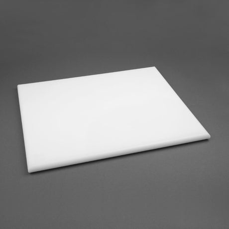 Hygiplas Thick High Density White Chopping Board Large 600x450x25mm - J044  Hygiplas