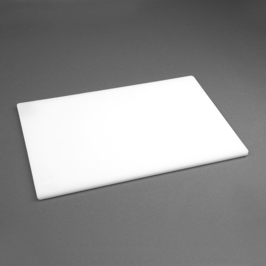 Hygiplas Low Density White Chopping Board Large 600x450x10mm - HC881  Hygiplas