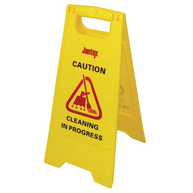 Jantex Cleaning in Progress Safety Sign - L433 Wet Floor Signs Jantex