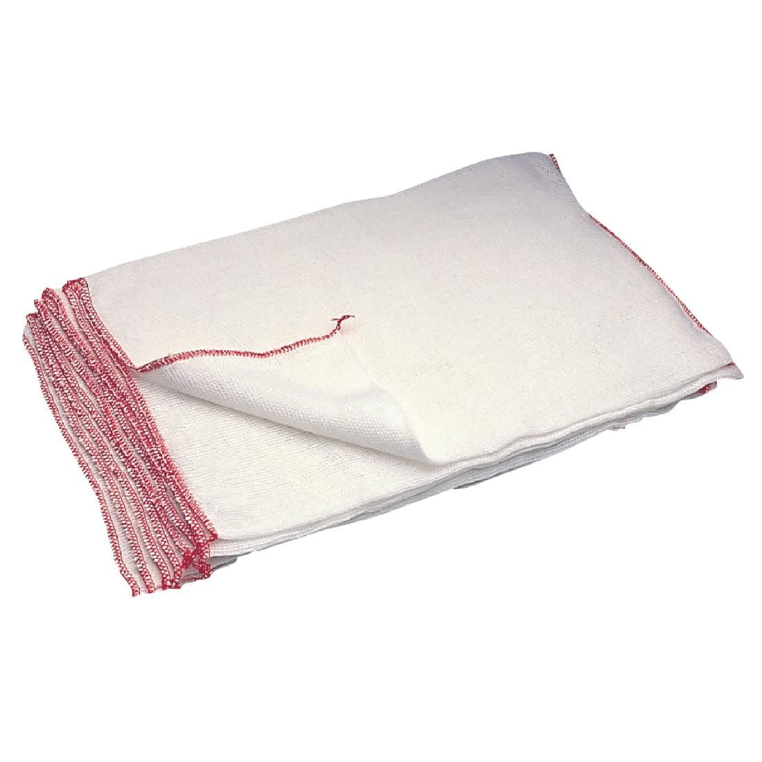 Jantex Dish Cloths Bleached (Pack of 10) - E944 Cleaning Cloths Jantex