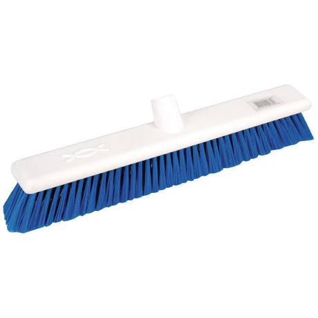 Jantex Hygiene Broom Soft Bristle Blue 18in - DN832 Broom Heads Jantex