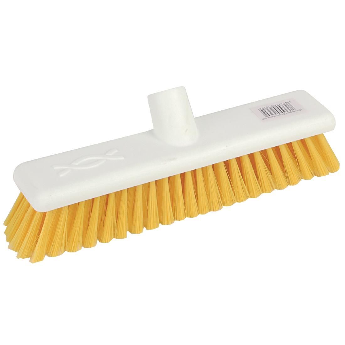 Jantex Hygiene Broom Soft Bristle Yellow 12in - DN831 Broom Heads Jantex