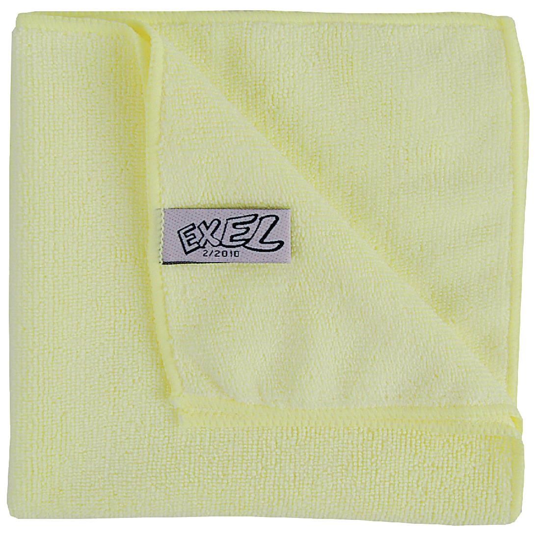 Jantex Microfibre Cloths Yellow (Pack of 5) - DN841 Microfibre & Polishing Cloths Jantex