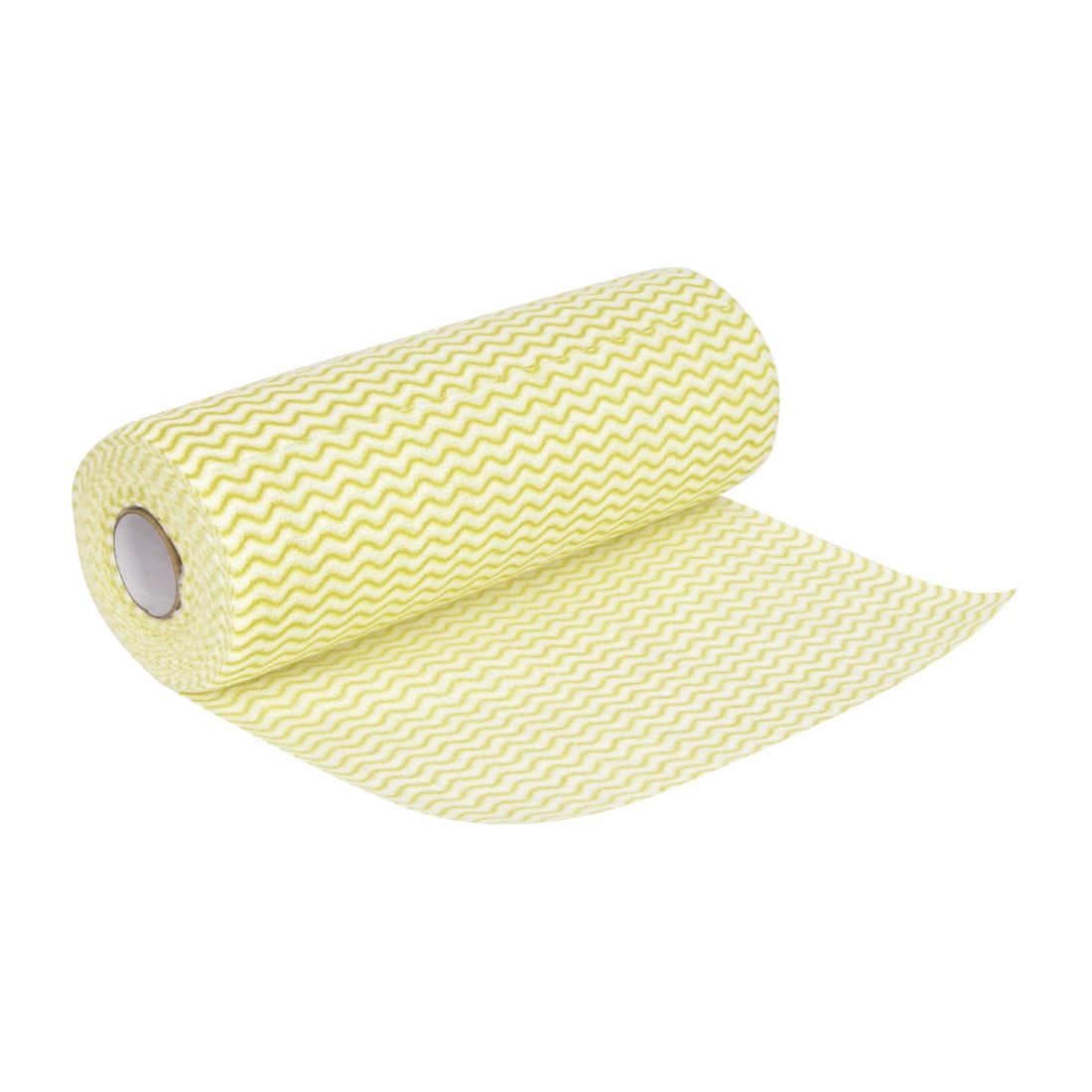 Jantex Non Woven Cloths Yellow (Pack of 100) - CS808 Cleaning Cloths Jantex