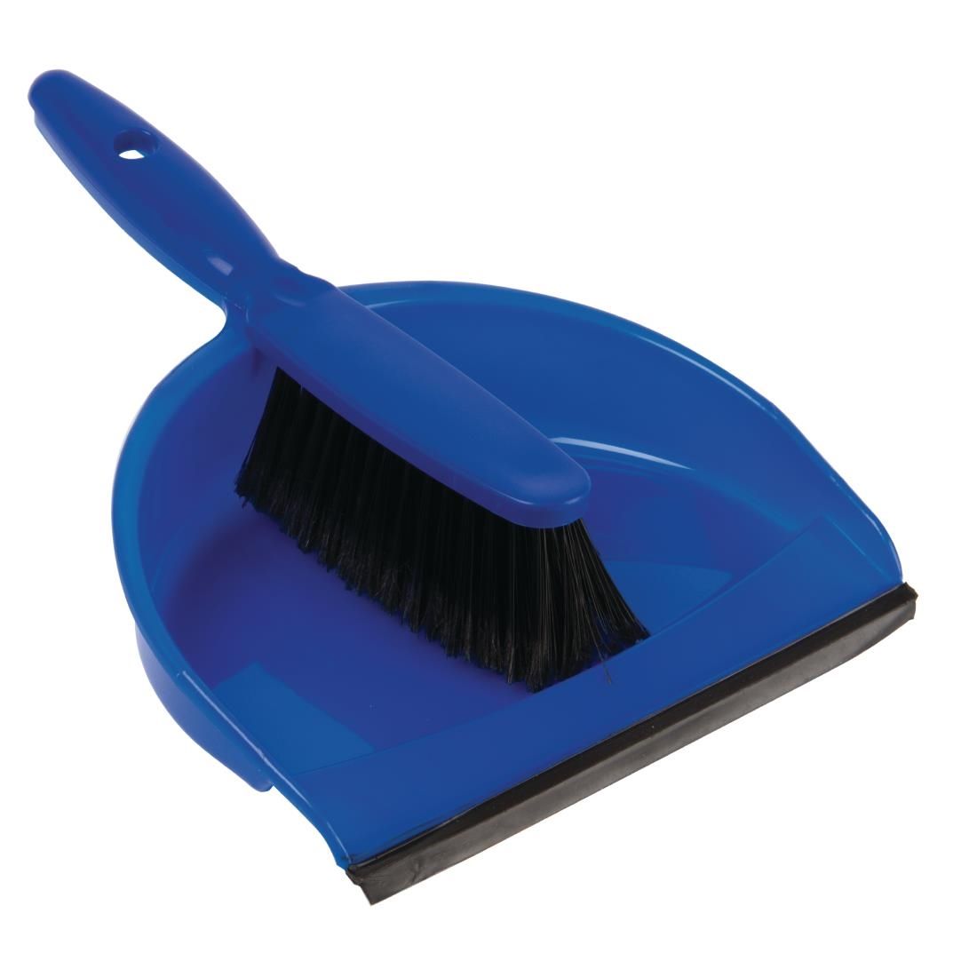 Jantex Soft Dustpan and Brush Set Blue - CC932 Dustpan & Brush Jantex