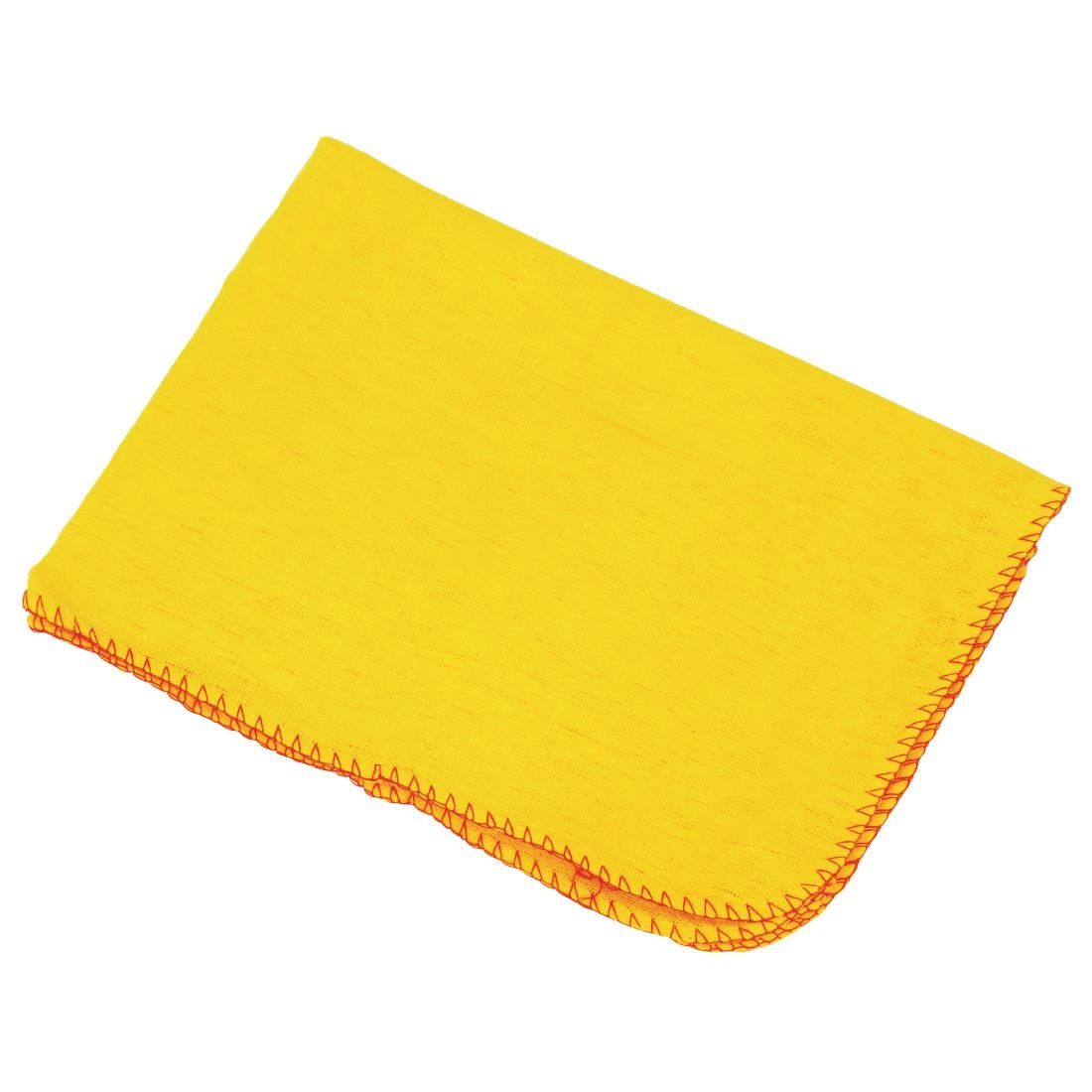 Jantex Yellow Dusters (Pack of 10) - E943 Microfibre & Polishing Cloths Jantex