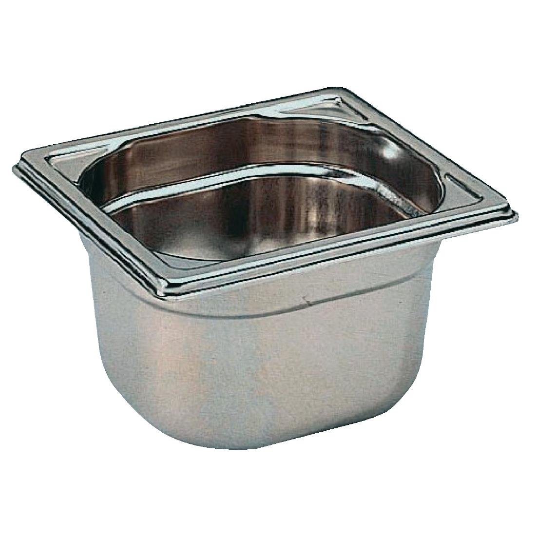 Matfer Bourgeat Stainless Steel 1/6 Gastronorm Tray 100mm - K075  Matfer Bourgeat