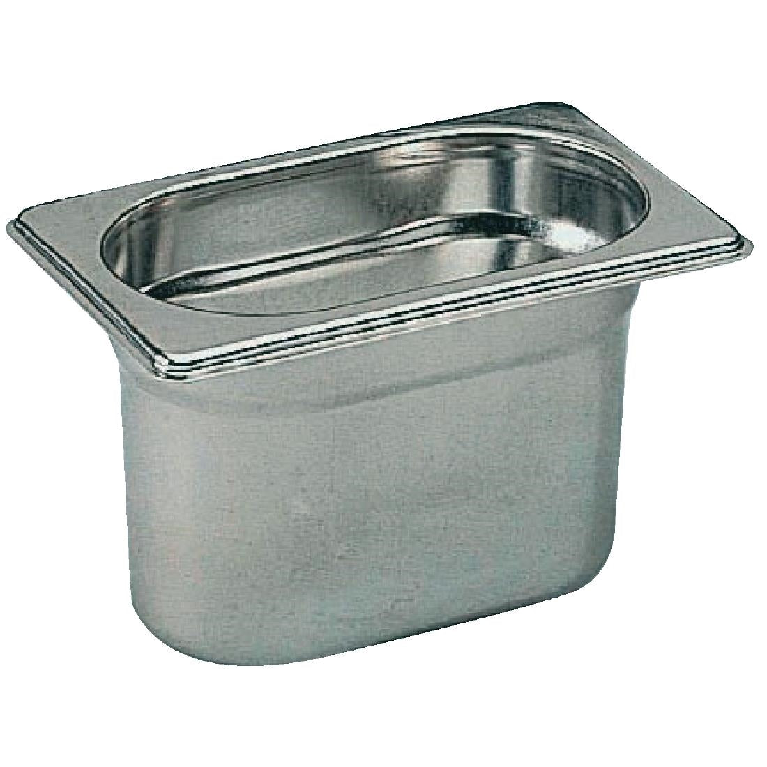 Matfer Bourgeat Stainless Steel 1/9 Gastronorm Tray 100mm - K077  Matfer Bourgeat