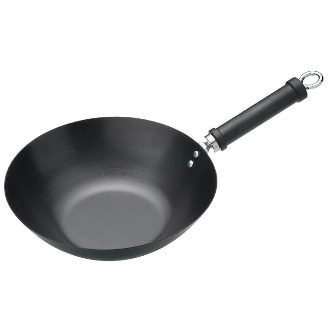Kitchen Craft Non Stick Flat Base Wok 305mm - K249  Kitchen Craft