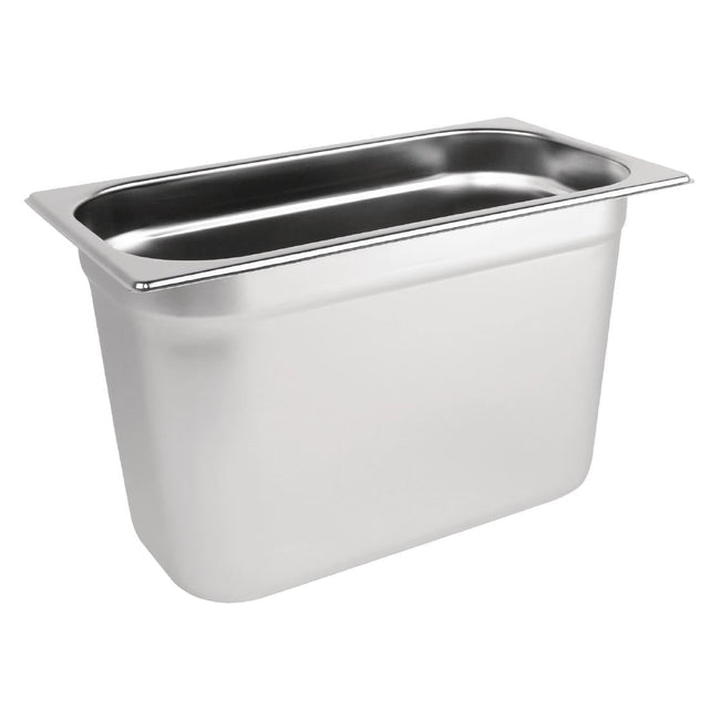 Vogue Stainless Steel 1/3 Gastronorm Tray 200mm - K936  Vogue