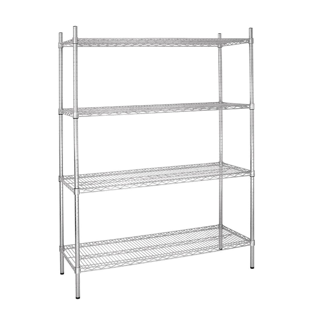 Vogue 4 Tier Wire Shelving Kit 1525x460mm - L929  Vogue