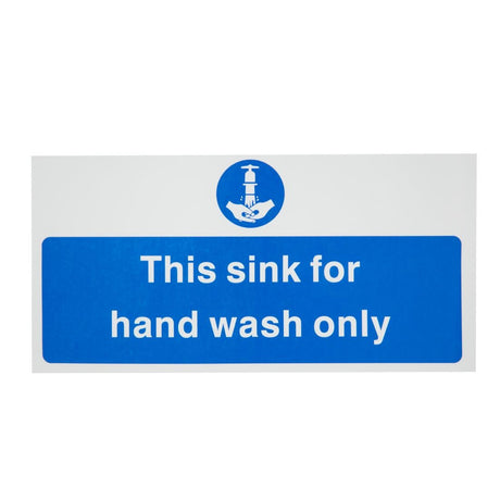 Vogue Hand Wash Only Sign - L952  Vogue