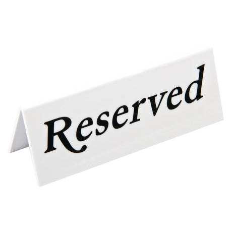 Plastic Reserve Signs (Pack of 10) - L988  Beaumont