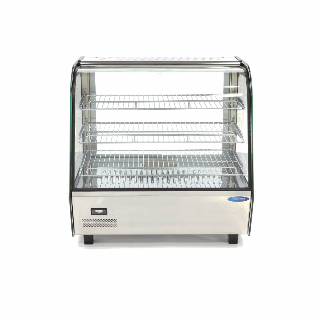 Maxima Beheizte Speisenvitrine - 120L - 67,8cm - 3 Regale - 09400846