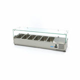 Maxima  Countertop Prep Fridge - 140cm - Fits 6 x 1/3 GN  - 09400323