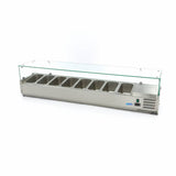 Maxima  Countertop Prep Fridge - 180cm - Fits 8 x 1/3 GN  - 09400332