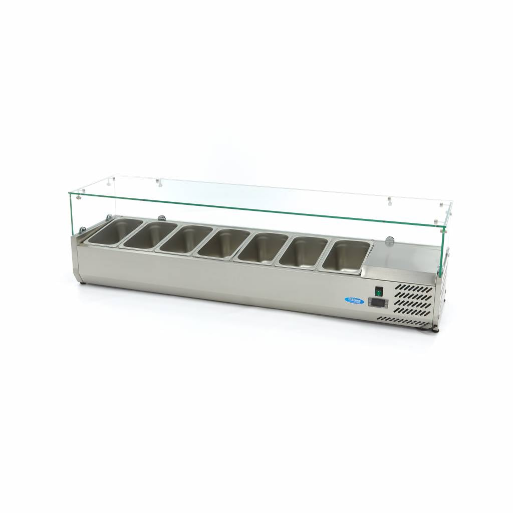 Maxima Auftisch-Kühlschrank – 160 cm – für 7 x 1/3 GN – 09400329