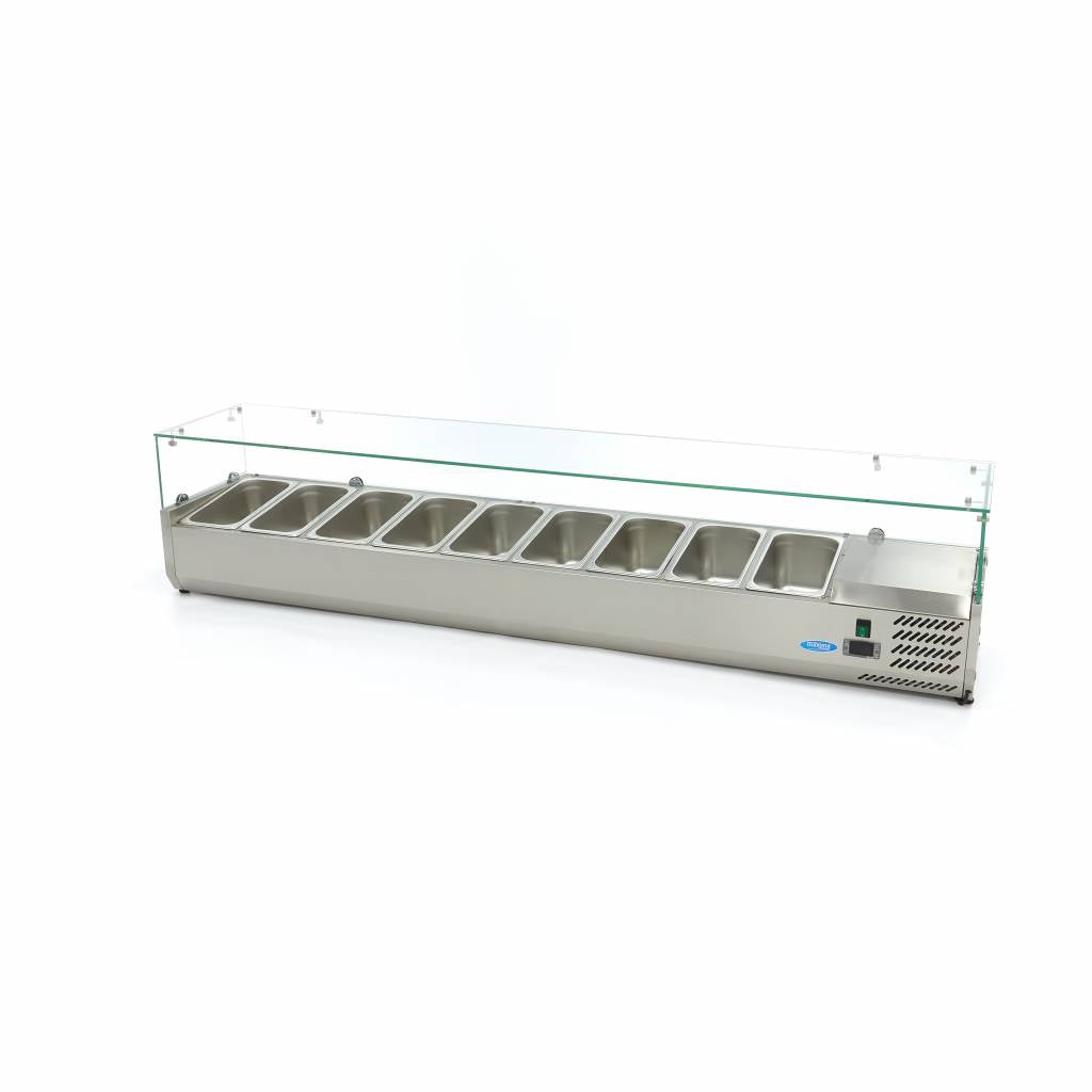 Maxima Countertop Prep koelkast - 200cm - Geschikt voor 9 x 1/3 GN - 09400335