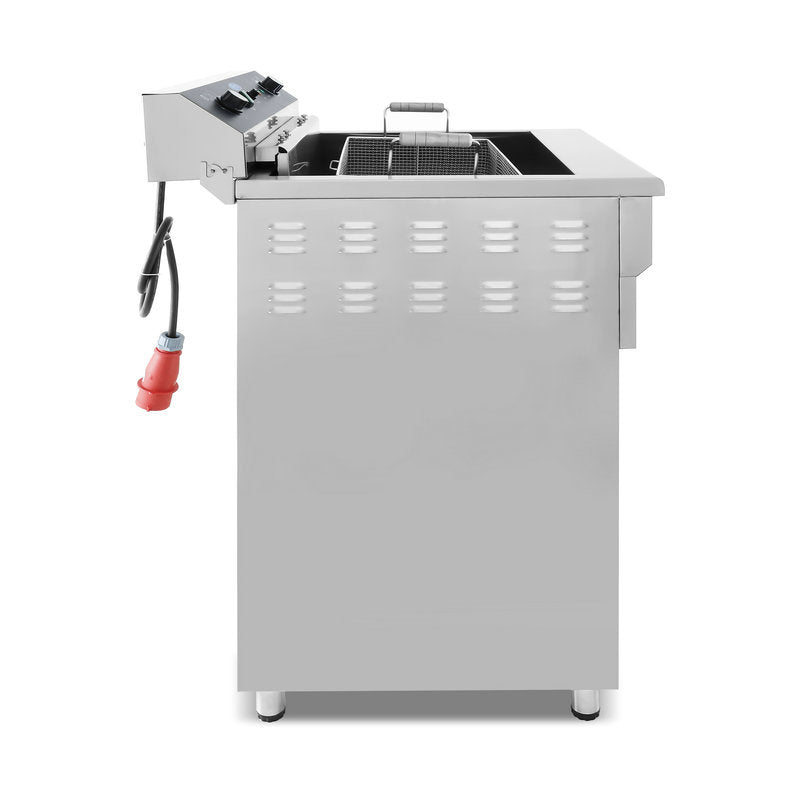 Maxima  Deep Fryer - 45L - 1 Basket - with Drain Tap - 400V  - 09365234